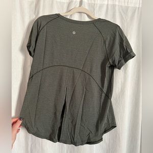 Green Lululemon workout top
